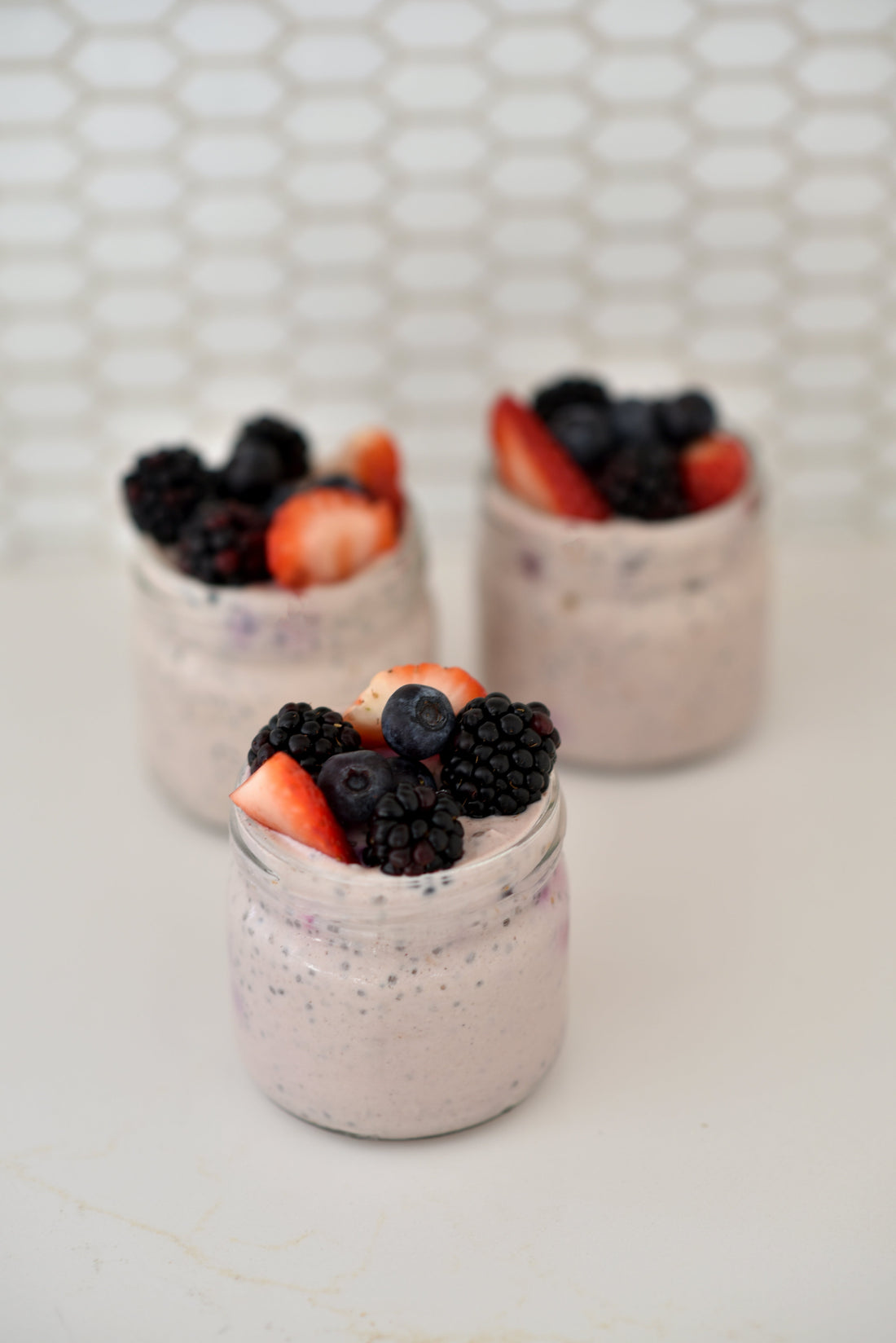 Pudding protéiné aux bleuets et graine de chia
