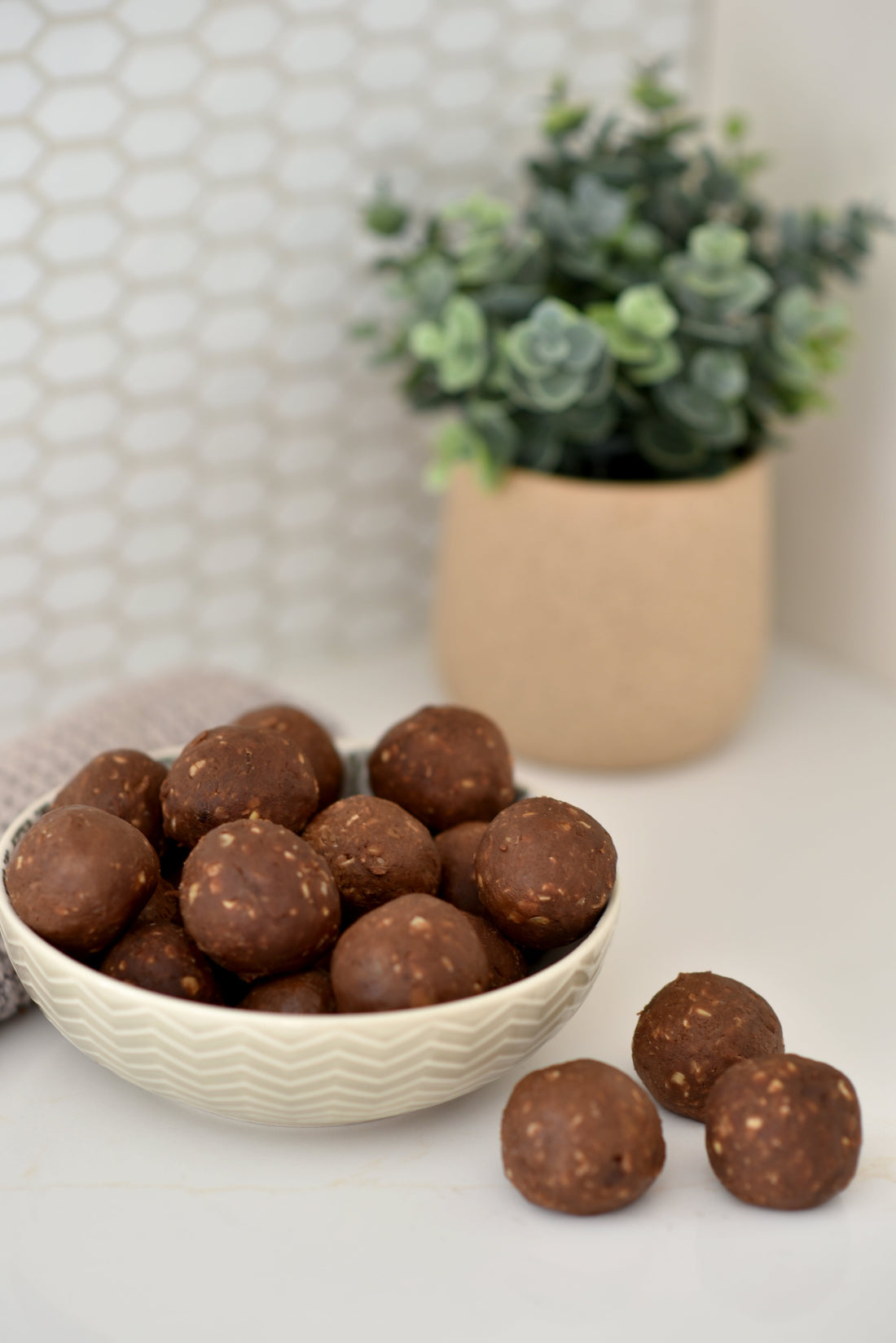 Boules d'énergie protéinées au chocolat