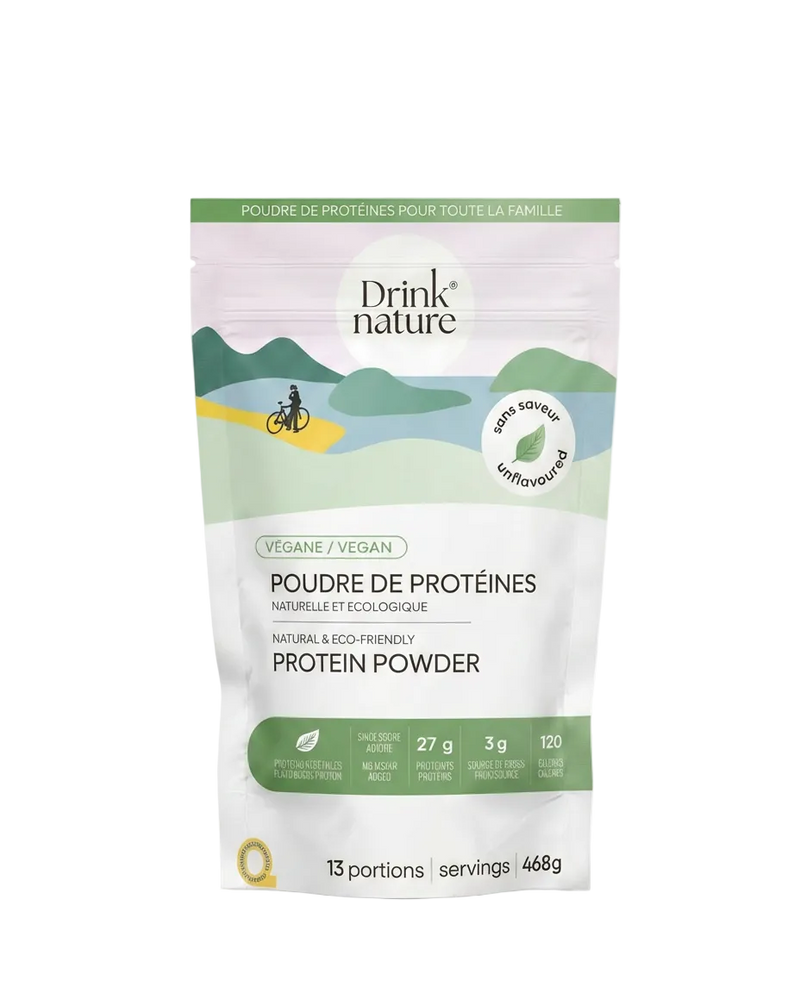 Poudre de protéines sans saveur végane