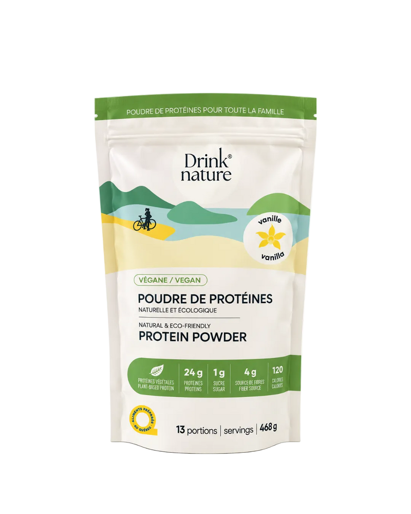 Poudre de protéines à la vanille végane