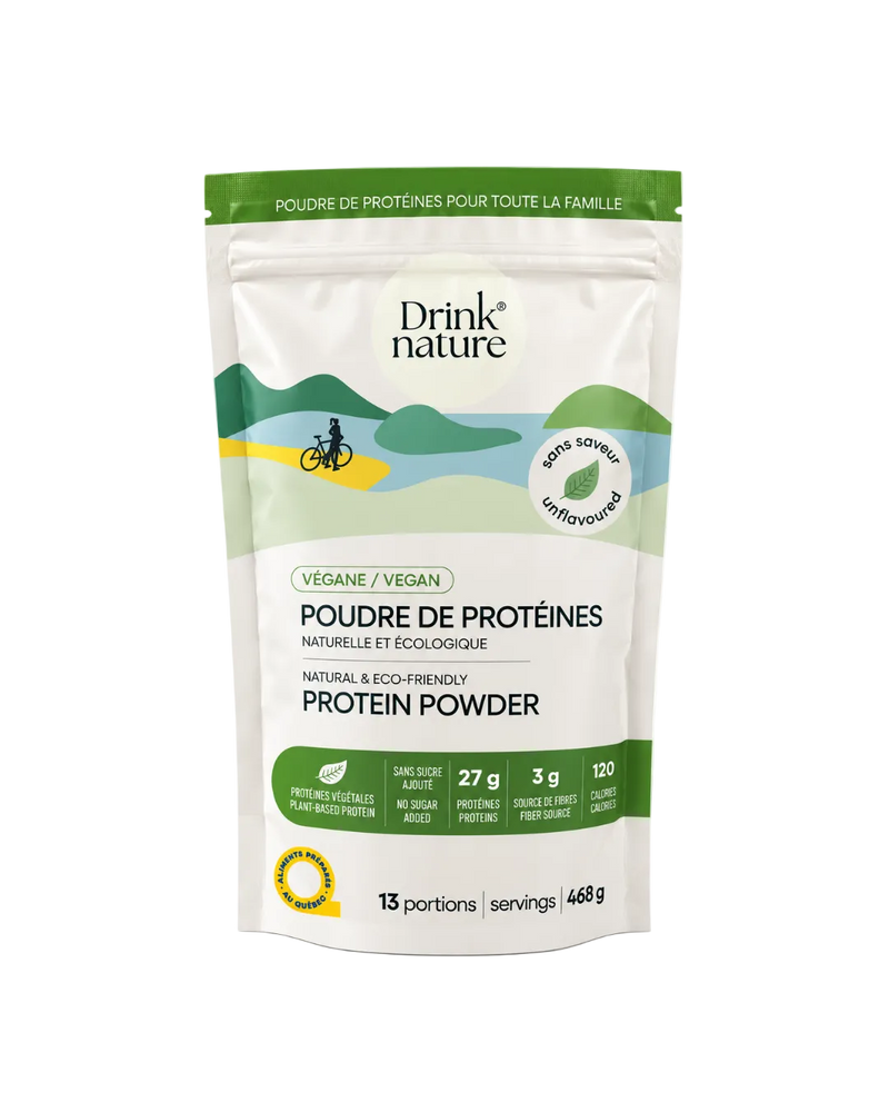 Poudre de protéines sans saveur végane