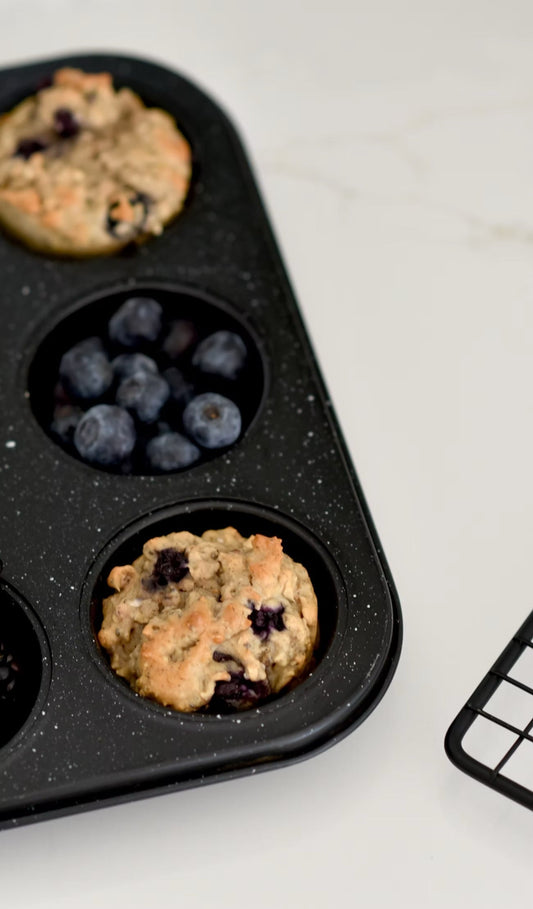 Muffins protéinés aux bleuets