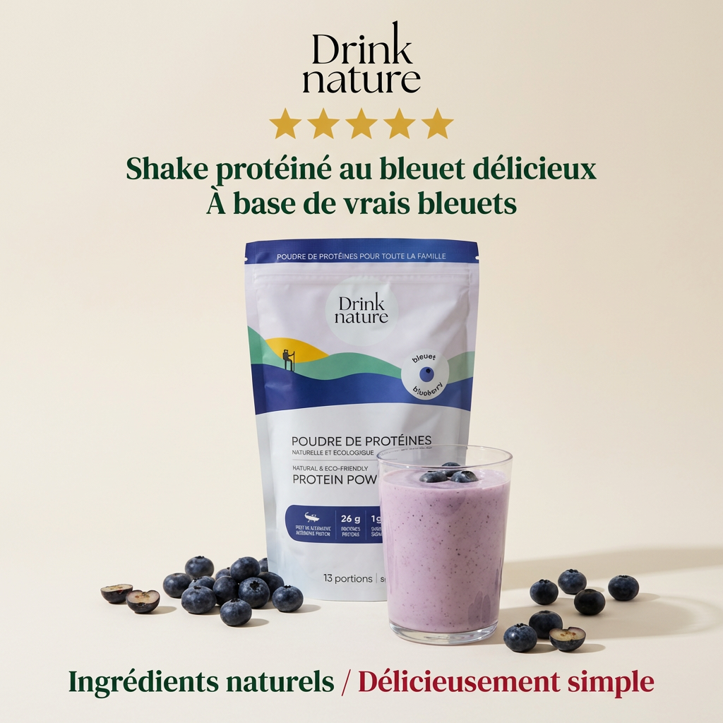 Blueberry protein powder