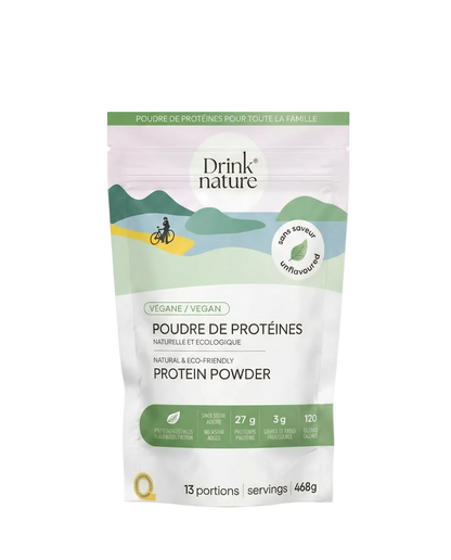Poudre de protéines sans saveur végane