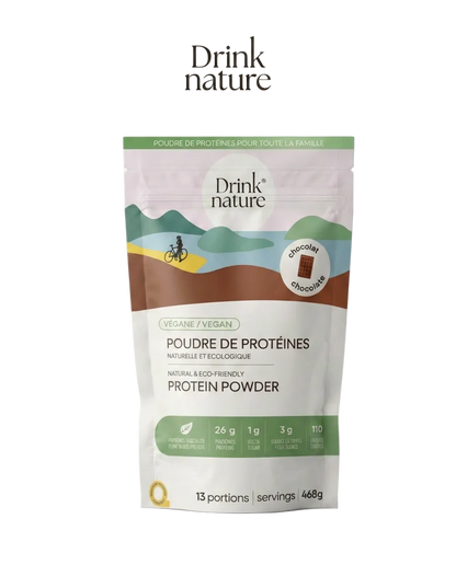Poudre de protéines au chocolat végane