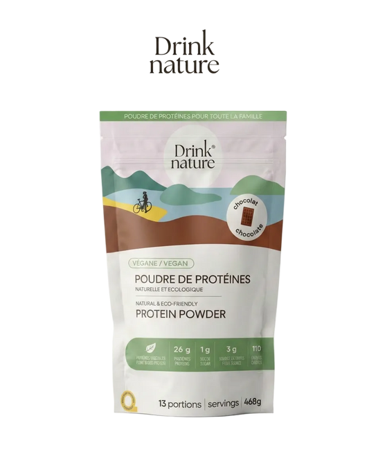 Poudre de protéines au chocolat végane