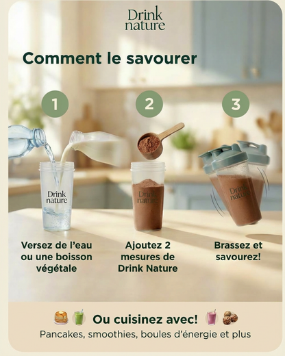 Poudre de protéines au chocolat