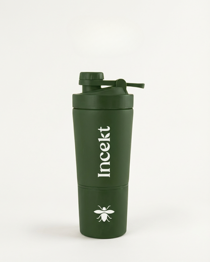 Water bottle (shaker) with refill container 