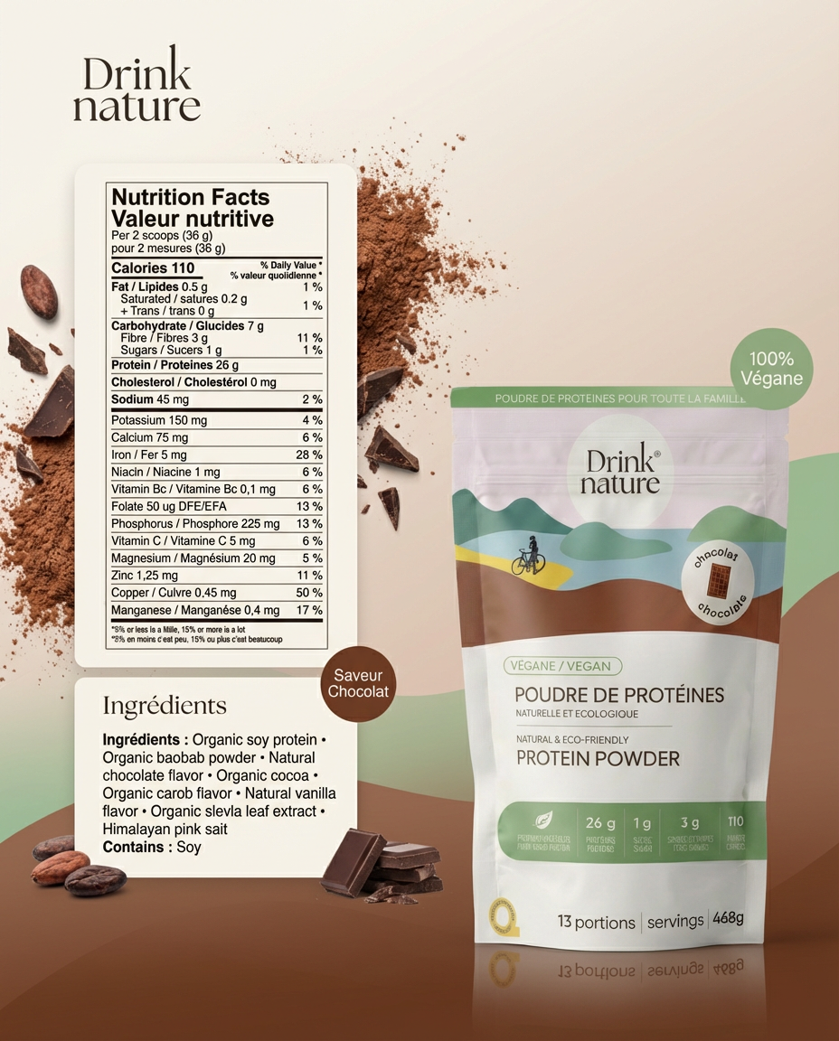 Vegan Chocolate protein powder 
