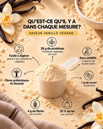 Vegan vanilla protein powder