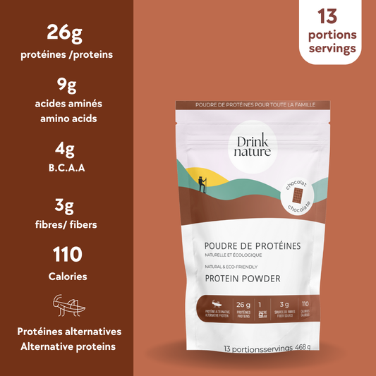 Poudre de protéines au chocolat