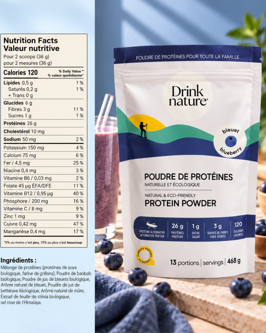 Blueberry protein powder