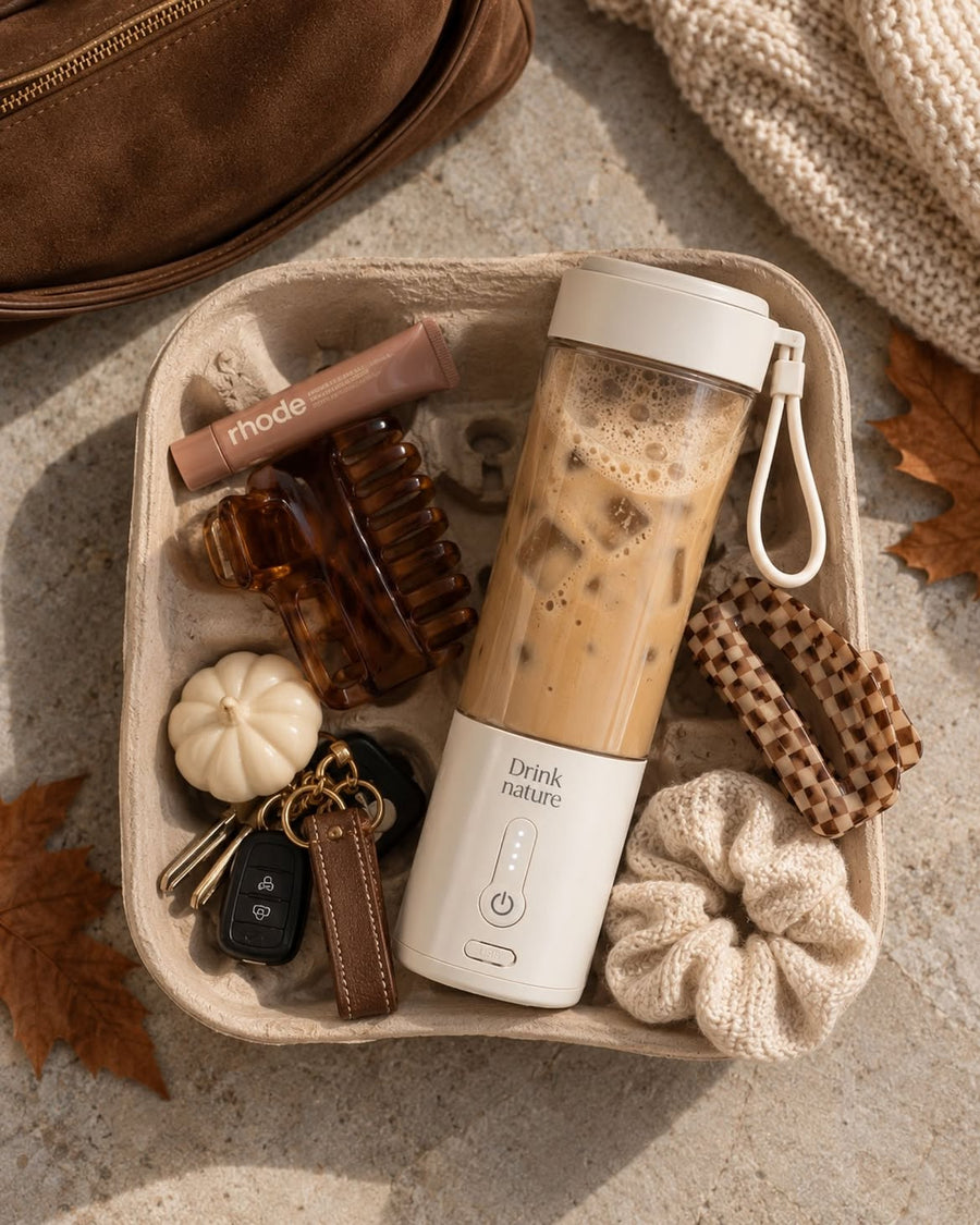 Mélangeur Drink Nature avec un café glacé
