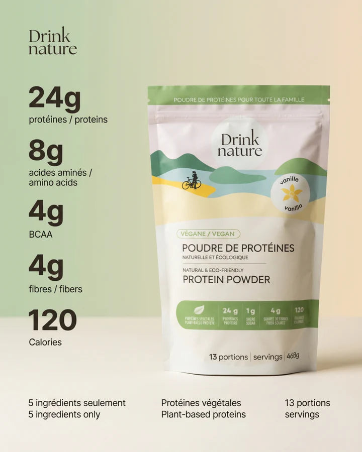 Coffret Énergie Drink Nature — 3 protéines au choix + accessoires | 30 % de rabais
