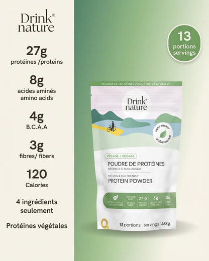 Coffret Énergie Drink Nature — 3 protéines au choix + accessoires | 30 % de rabais